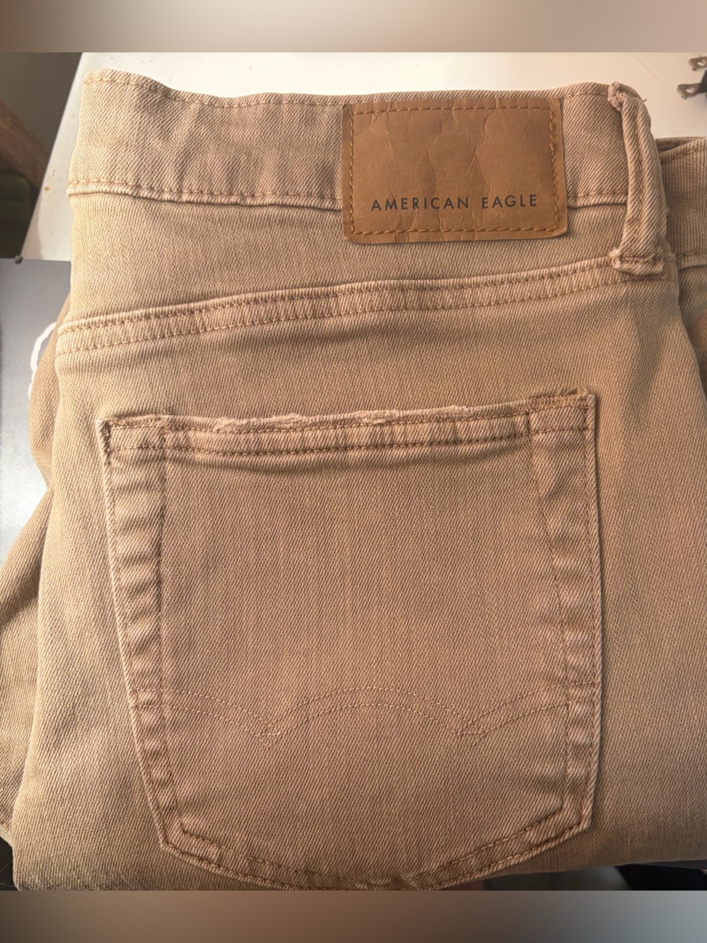 32x32 American Eagle Outfitters Straight Tan Jeans